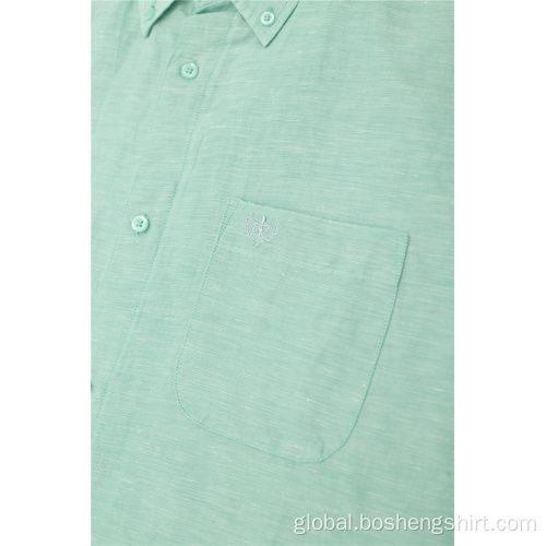 Short Sleeve Slim Fit Shirts Pure Short Sleeve Casual Slim Fit Shirts Manufactory